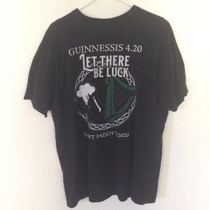 Men's XXL St. Patrick's Day Black T-shirt. Super soft.